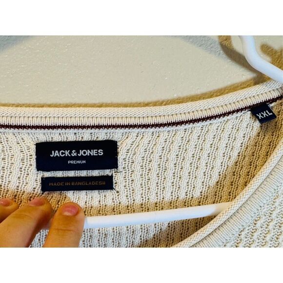 Jack & Jones Plain Knitted Waffle Thermal Base Layer Long Sleeve Shirt Men's XXL - Picture 6 of 11